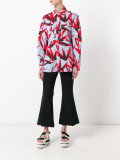 graphic leaf print shirt