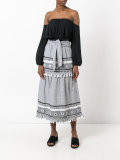 printed maxi skirt 