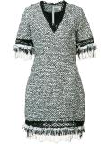 V-neck bouclé dress