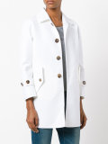 cropped sleeve coat