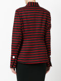 wrap front striped jacket