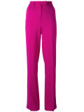 high-waisted trousers