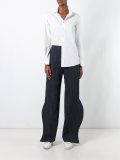 curved leg trousers