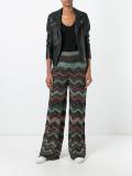 scalloped pattern trousers