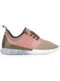 perforated B lace-up sneakers