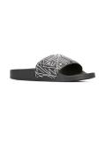 geometric print flop flops