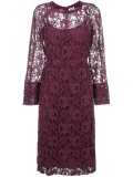 floral lace midi dress