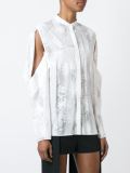 'Dancing Palms' open sleeve shirt