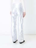 metallic effect trousers 
