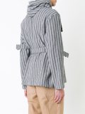 striped hooded jacket