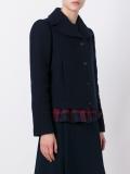 single breasted cropped jacket