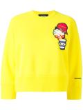 drinking decal cropped sweatshirt 