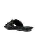 Frilly flat sandals