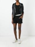 logo embroidered track shorts