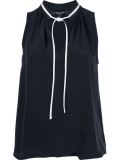 drawstring neck detail top