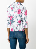 floral print cropped shirt