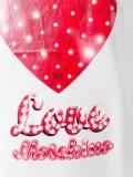 heart print T-shirt