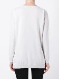 front panel knit blouse