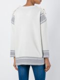 striped crew neck jumper