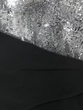 亮片刺绣拼接礼服