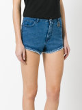 frayed trim shorts 