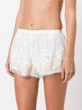 embroidered flower shorts 