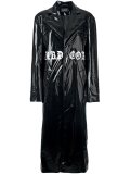 'Hardcore' printed long coat