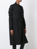 zip up asymmetric coat