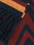 fringed striped scarf
