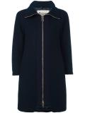 zip-up mid-length coat