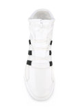 zipped lace-up hi-tops