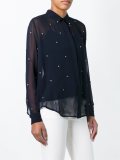 embellished sheer shirt 