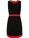 curved hem mini-dress 