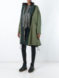 layered fishtail parka