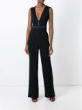 deep V-neck jumpsuit