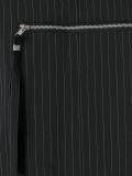 zip detail striped blazer