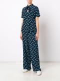 shortsleeved floral blouse