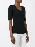 scoop neck T-shirt