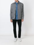 checked bomber jacket
