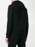 stitched zipped hoodie