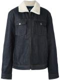 zipped denim jacket