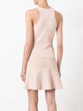 lace-up mini dress