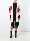 polka dot long cardigan