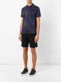 palm print polo shirt 
