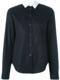contrast collar shirt