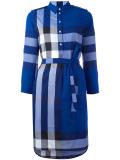 house check shirt dress