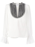 contrast blouse 