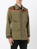 embroidered panel field jacket 