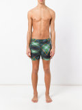 geometric print swim shorts