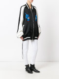patched bomber jacket 